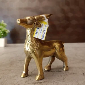 Brass Deer Idol 4.5 Inch