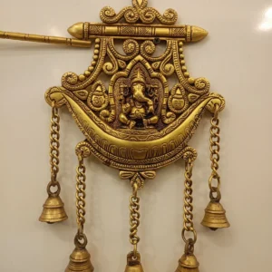 Brass Ganesha Wall Mount with Kumbam