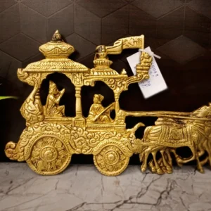 Brass Karnan Chariot Wall Mount