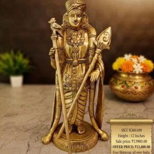 Brass Raja Alangara Murugan Idol 12 Inch (1)