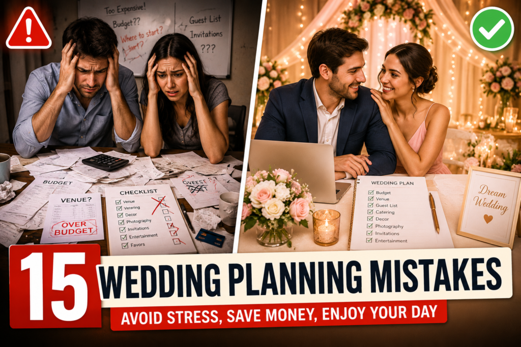 wedding planning mistakes