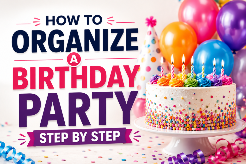 how to organize a birthday party