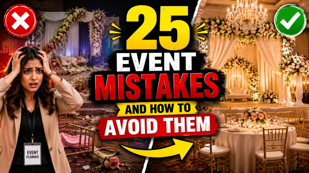 event planning mistakes