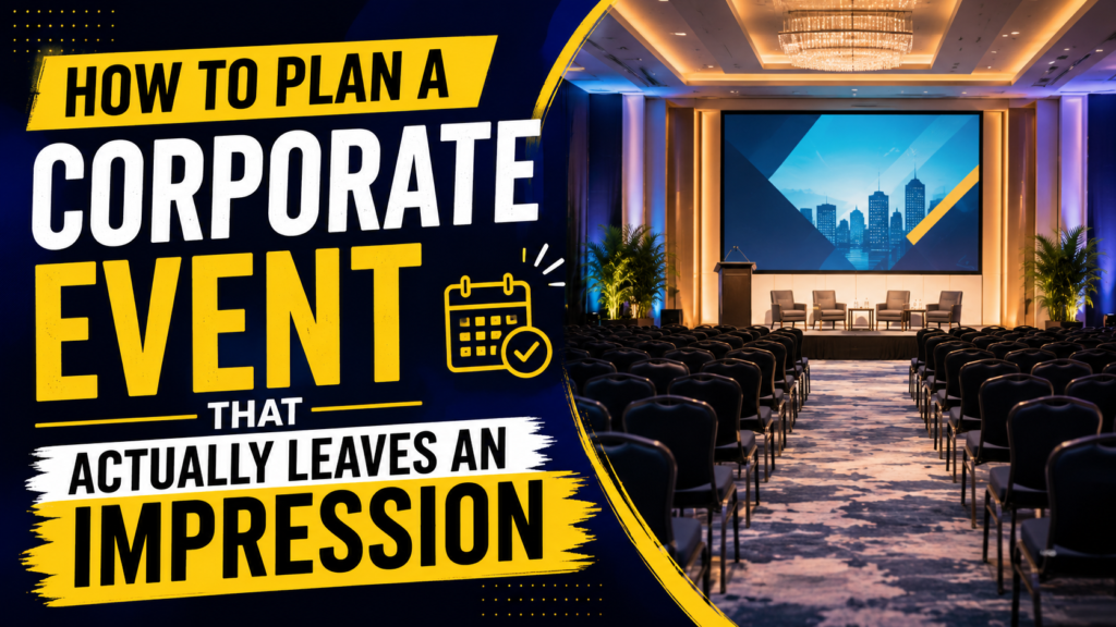 how to plan a corporate event