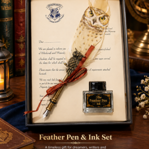 Royal Feather Pen with Elegant Vintage Design | Premium Writing Gift, Corporate Gift & Desk Décor