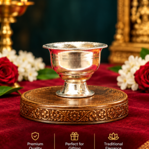 German Silver Thirunur Kumkum Bowl for Pooja