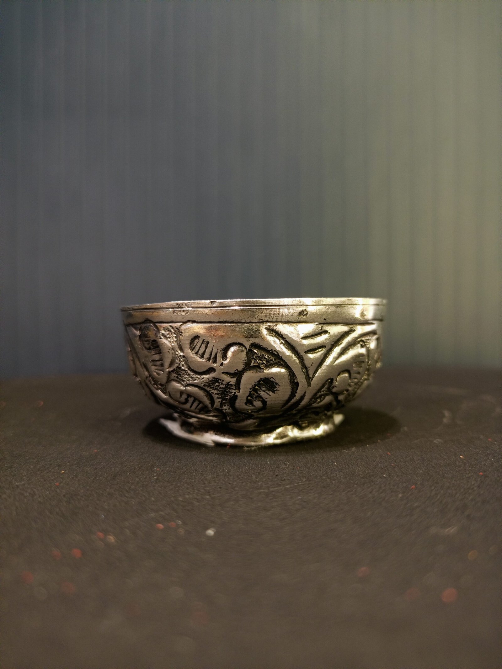 German Silver Small KuKum Bowl - Image 3
