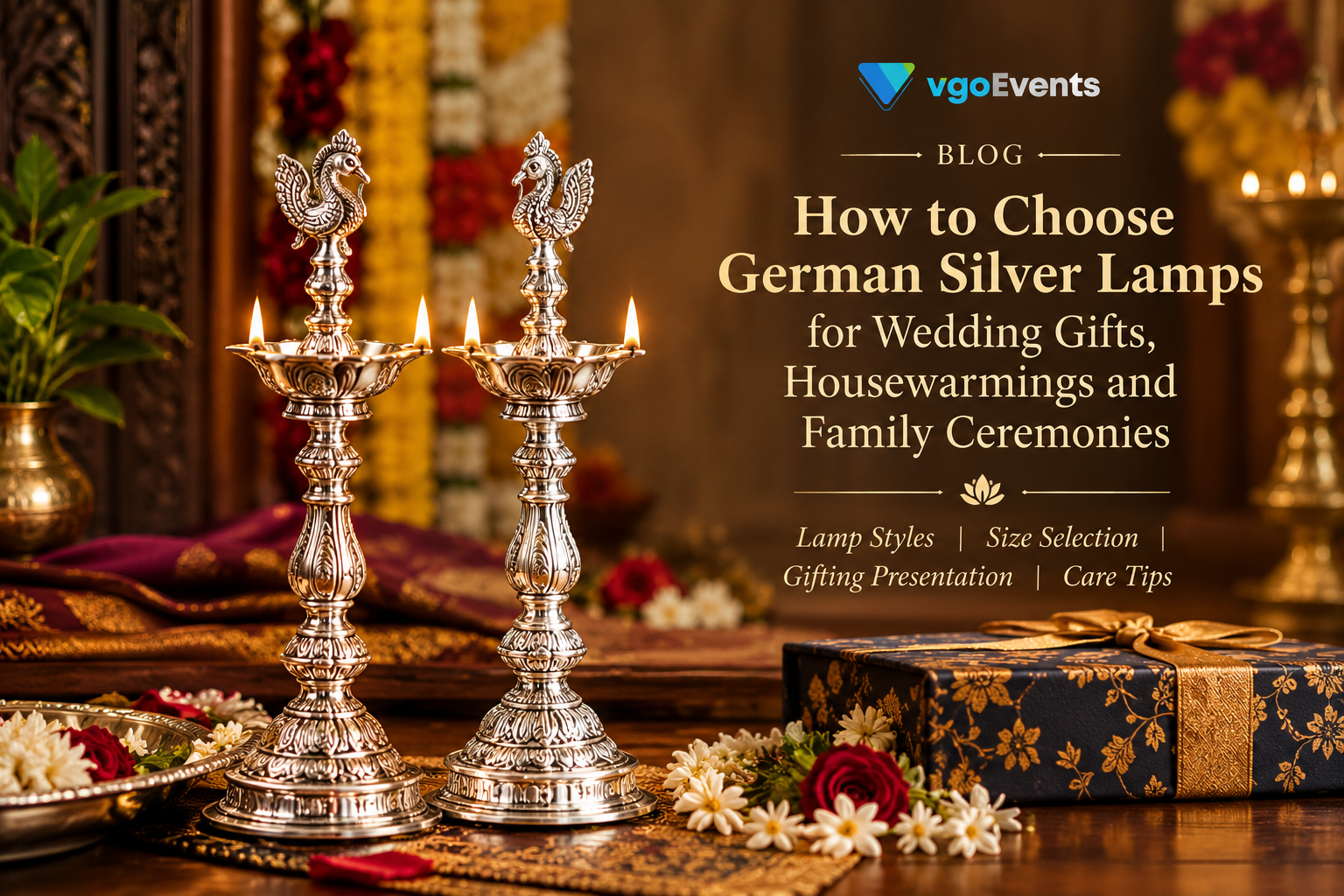 German Silver Lamps for Celebrations