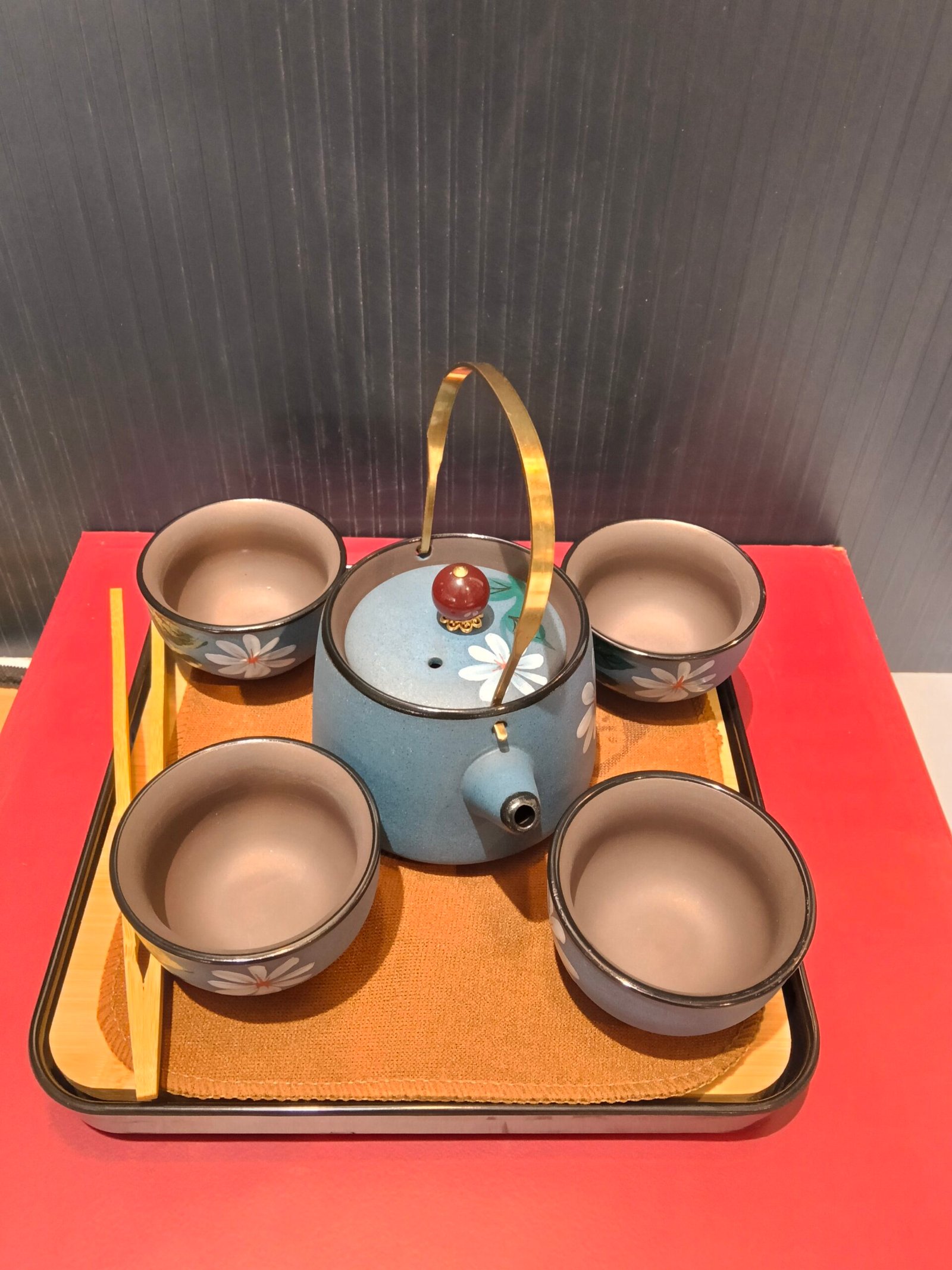 Japanese Tea Set with travel case - Image 3