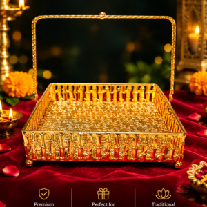 Gold Metal Decorative Gift Hamper Basket with Handle – 7 Elegant Premium Gift Ideas